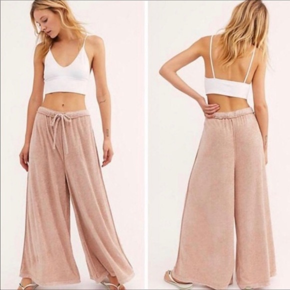 Free People Pants - Free People Make It Maxi Wide Leg Lounge Pants